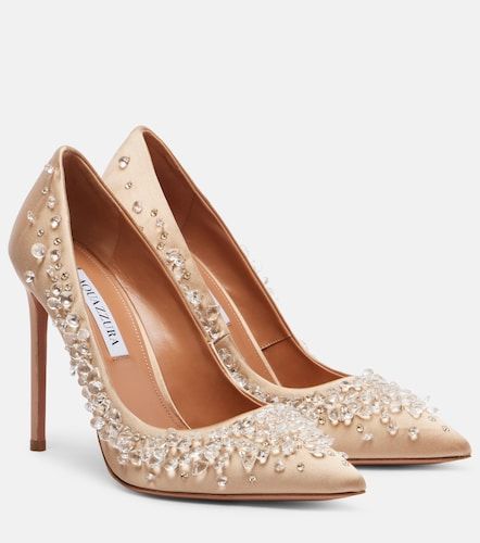 Constellation embellished satin pumps - Aquazzura - Modalova