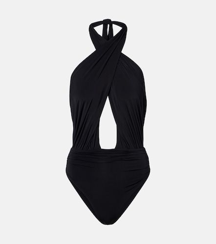 Balmain Cutout draped swimsuit - Balmain - Modalova