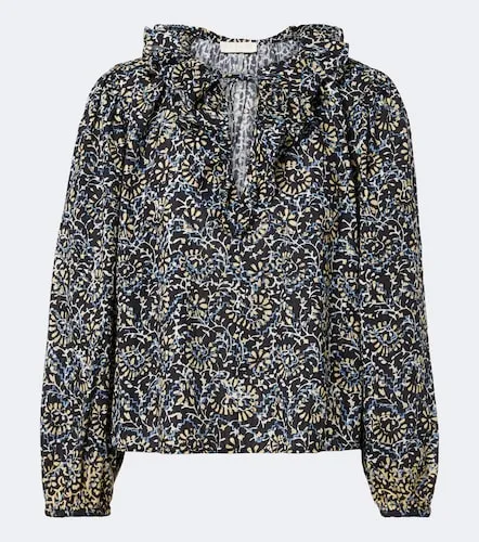 Siena printed ruffled cotton-blend top - Ulla Johnson - Modalova