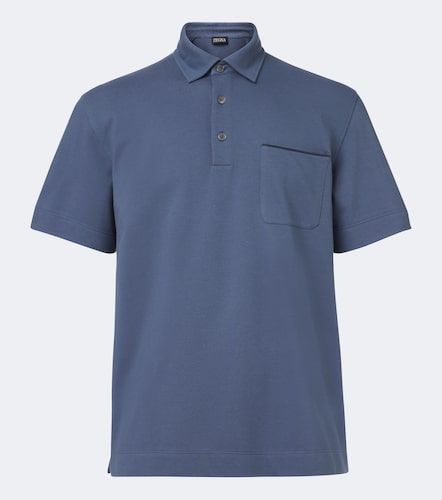 Zegna Polo de piqué de algodón - Zegna - Modalova