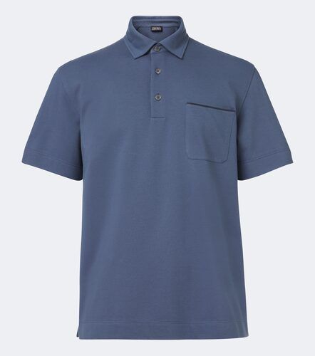 Zegna Polo in piqué di cotone - Zegna - Modalova