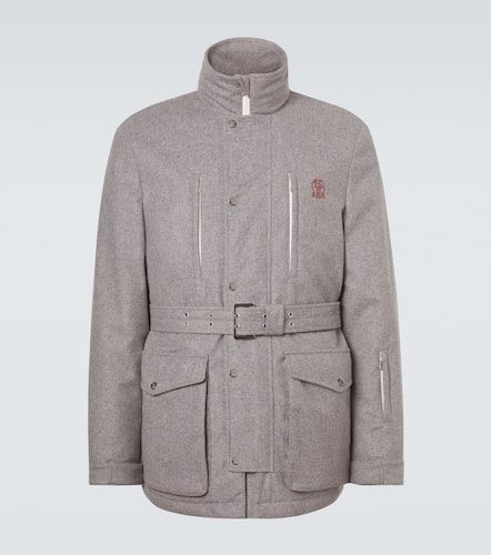 Belted wool ski jacket - Brunello Cucinelli - Modalova