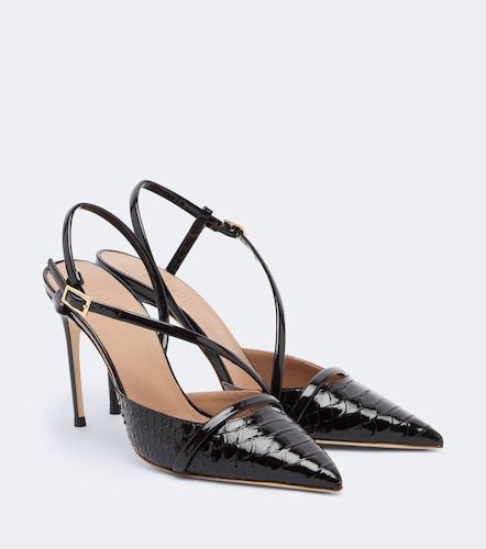 Valeria croc-effect leather slingback pumps - Malone Souliers - Modalova