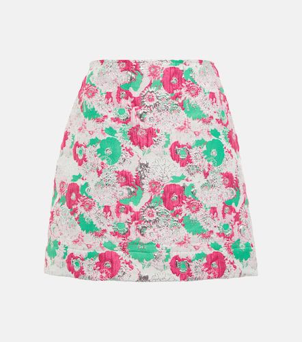 Ganni Floral jacquard miniskirt - Ganni - Modalova