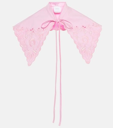 Cuello en popelín de algodón bordado - Patou - Modalova