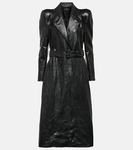 Balenciaga Leather trench coat - Balenciaga - Modalova