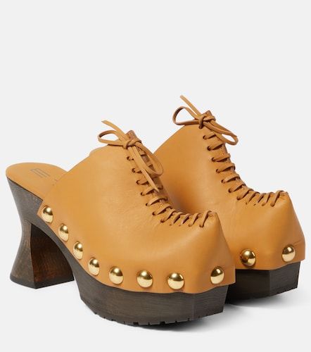 Etro Mules 50 in pelle con plateau - Etro - Modalova