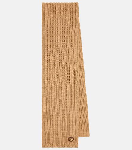 Ribbed-knit wool and cashmere scarf - Gucci - Modalova
