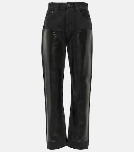 Ryder patchwork high-rise straight jeans - Agolde - Modalova