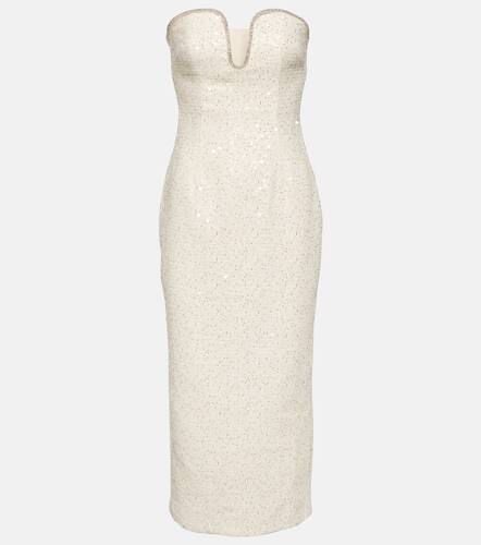 Bridal sequined bouclÃ© midi dress - Self-Portrait - Modalova