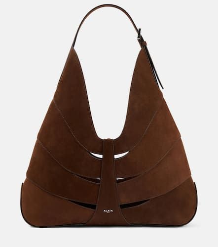 AlaÃ¯a Delta suede shoulder bag - Alaia - Modalova