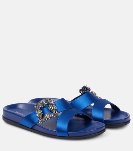 Chilanghi embellished satin sandals - Manolo Blahnik - Modalova