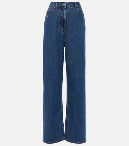 Jeans a gamba larga e vita alta - Valentino Garavani - Modalova