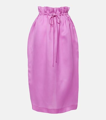 Falda midi Ember de gazar de seda - Khaite - Modalova
