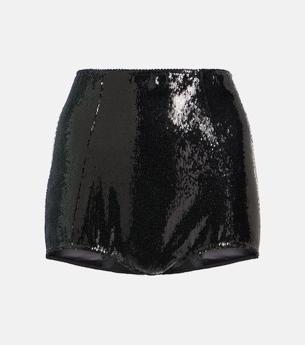 Slip a vita alta con paillettes - Dolce&Gabbana - Modalova