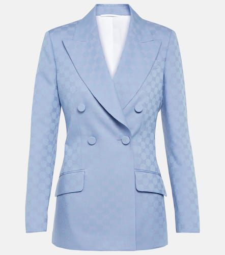 Gucci Blazer de gabardina con GG - Gucci - Modalova