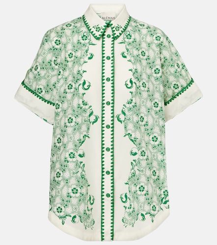 Alémais Camisa Olive de algodón y seda estampada - Alemais - Modalova