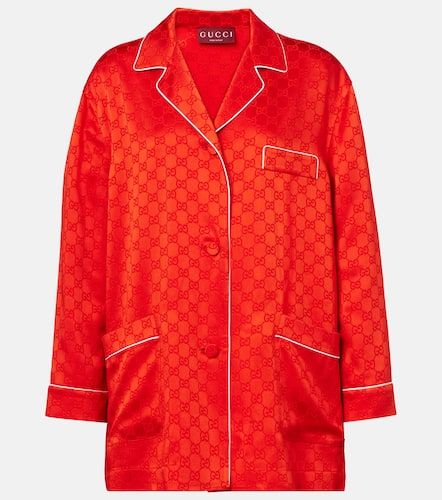 Gucci GG satin shirt - Gucci - Modalova