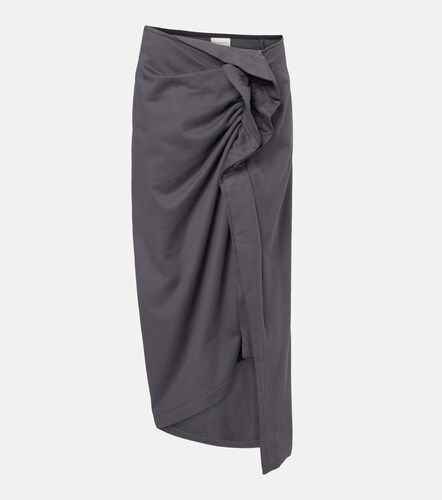 Gonna midi in cotone con volant - Dries Van Noten - Modalova