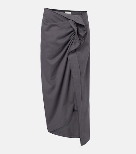 Gonna midi in cotone con volant - Dries Van Noten - Modalova