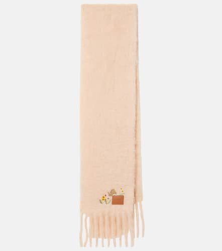 X Suna Fujita Bunny mohair-blend scarf - Loewe - Modalova