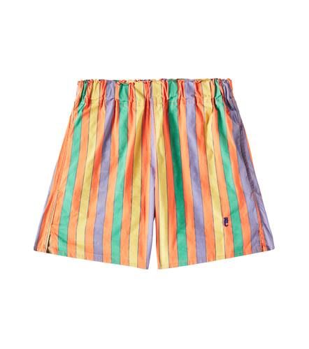 Striped cotton-blend shorts - Bobo Choses - Modalova