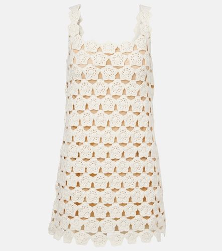 Vestido corto Hoya de croché de algodón - Staud - Modalova