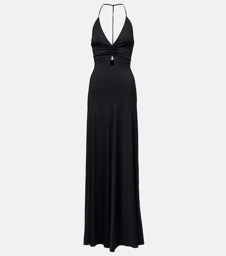 Abito lungo in jersey arricciato - Victoria Beckham - Modalova