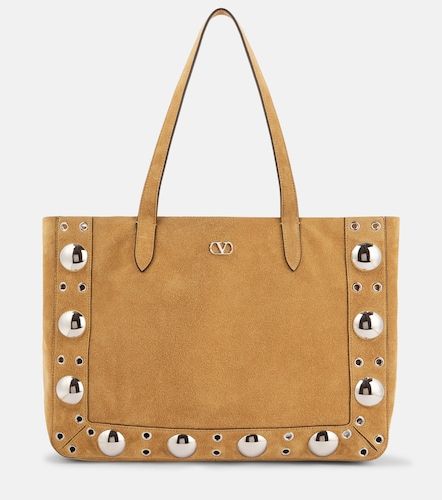 Nellcote Medium studded suede shopper - Valentino Garavani - Modalova