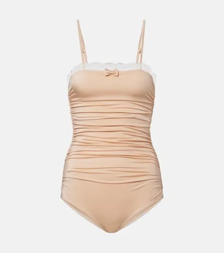 Chloe Lace-trimmed ruched bodysuit - Chloe - Modalova