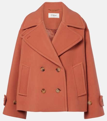 Chloe Oversized wool-blend peacoat - Chloe - Modalova