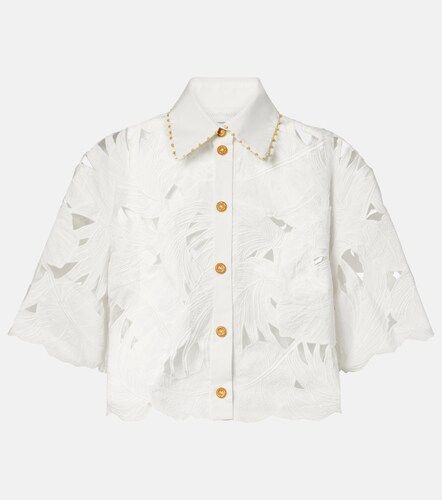 Camisa Mahon de popelín de algodón bordada - Zimmermann - Modalova