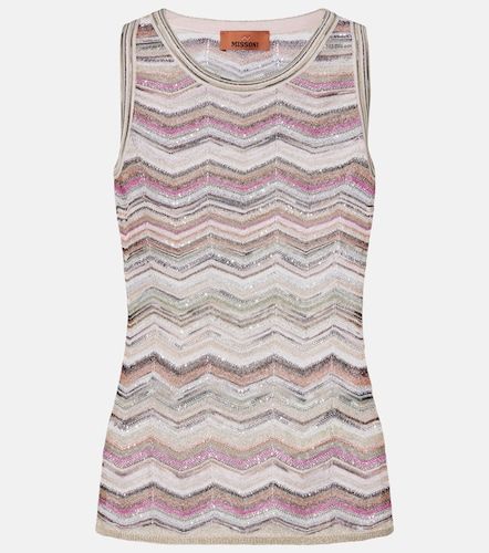 Missoni Zigzag sequined lame top - Missoni - Modalova