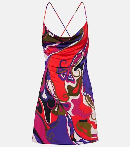 Orchidee satin jersey minidress - Pucci - Modalova