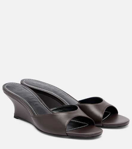 Mules con cuña Brigitte de piel - Staud - Modalova
