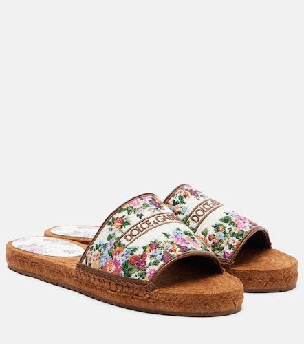 Bestickte Espadrille-Pantoletten - Dolce&Gabbana - Modalova
