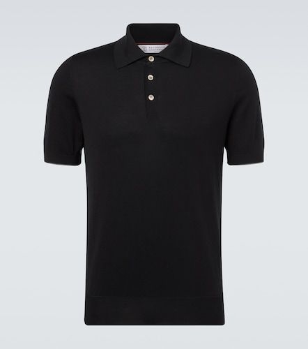 Polo de piqué de algodón - Brunello Cucinelli - Modalova