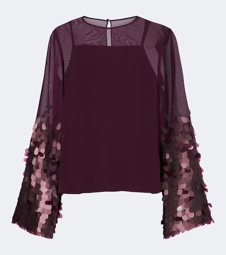 Top Ariane aus Chiffon mit Pailletten - Joseph - Modalova