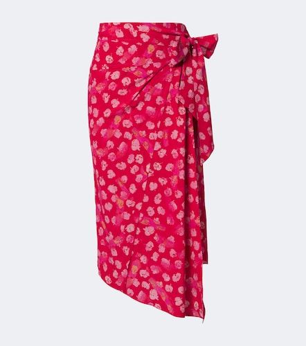 Gonna midi Faniry in misto seta - Isabel Marant - Modalova