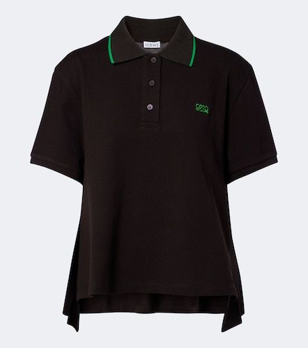 Polo de piqué de algodón con Double L - Loewe - Modalova