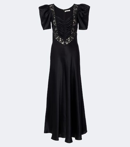 Robe aus Seidensatin mit Spitze - Rodarte - Modalova