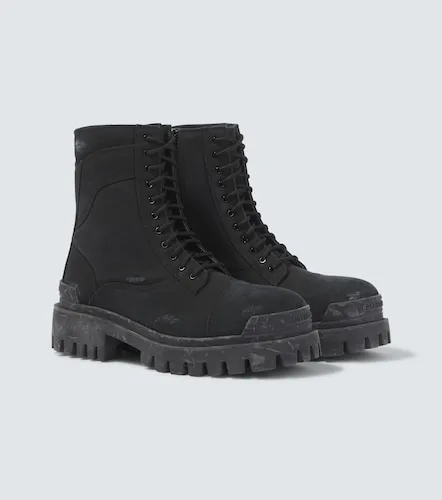 Schnürstiefel Combat Strike aus Canvas - Balenciaga - Modalova