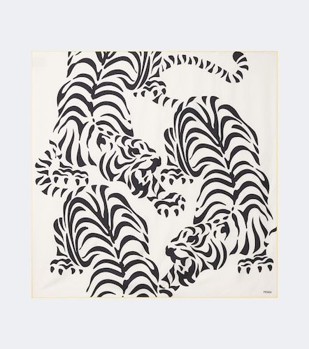 Fendi Printed silk scarf - Fendi - Modalova