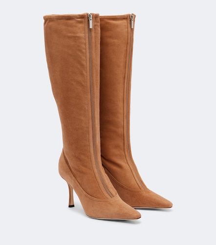 Botas altas Jozi de ante con borrego - Jimmy Choo - Modalova
