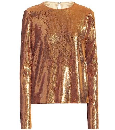 Galvan Gilded Clara sequined top - Galvan - Modalova