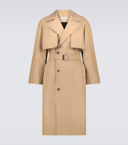 Trench in cotone con doppia patta - Loewe - Modalova