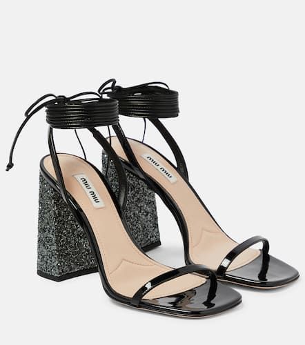 MIU MIU Leather Sandals | Modalova
