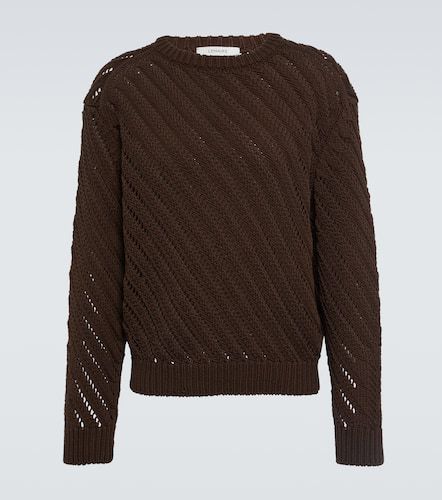 Openwork cotton-blend sweater - Lemaire - Modalova