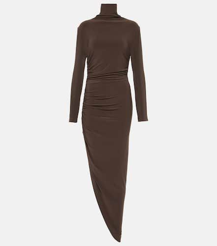 Asymmetric turtleneck midi dress - Norma Kamali - Modalova