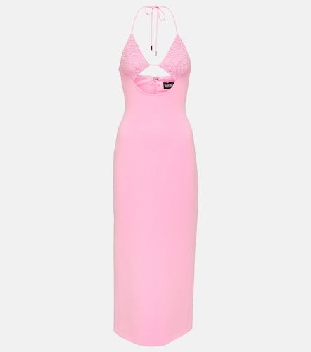 Abito midi cut-out con cristalli - David Koma - Modalova